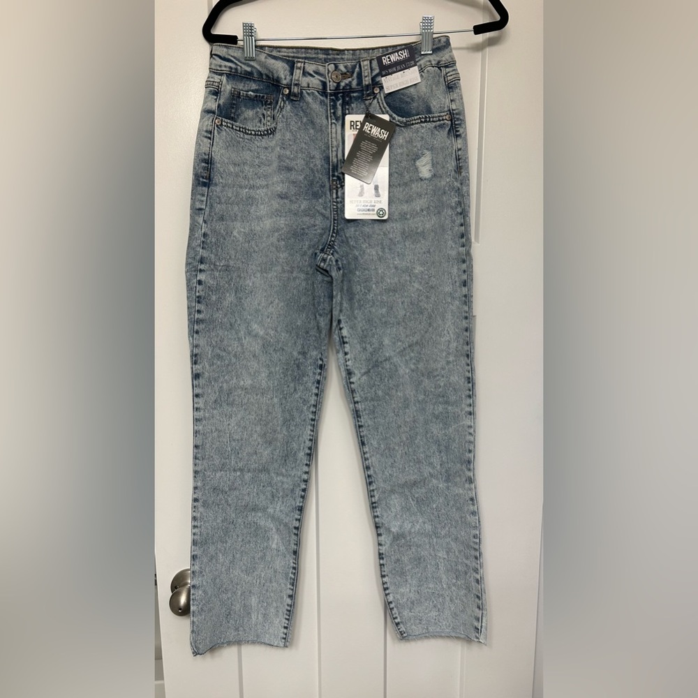Rewash brand super high rise mom jean vintage size 28 NWT
